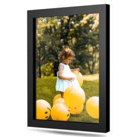 5X10 Photo Frame with Glass – Black